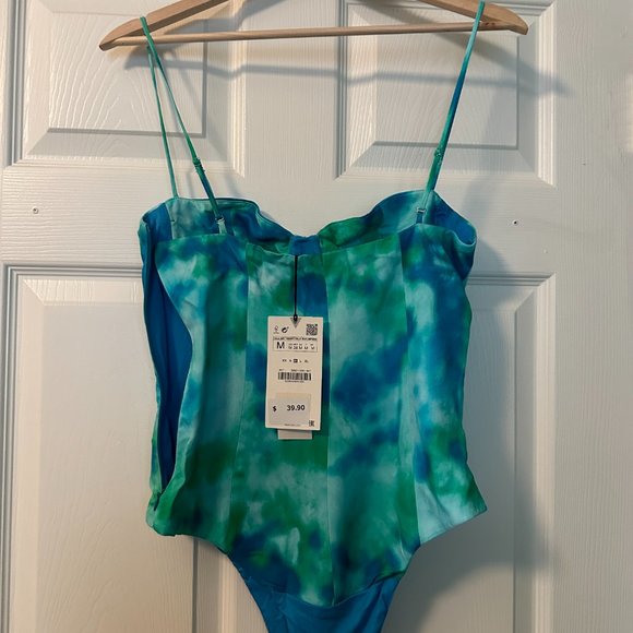 NWT ZARA TIE DYE BODY SUIT - Picture 5 of 7